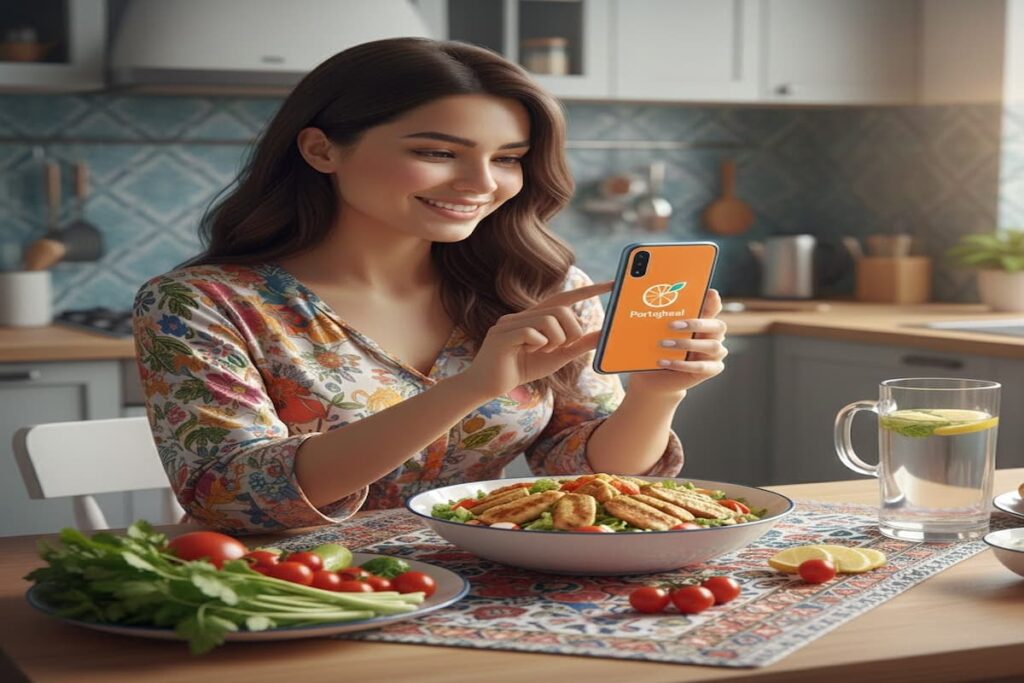 لاغری بدون گرسنگی با اپلیکیشن کالری شمار پرتقال